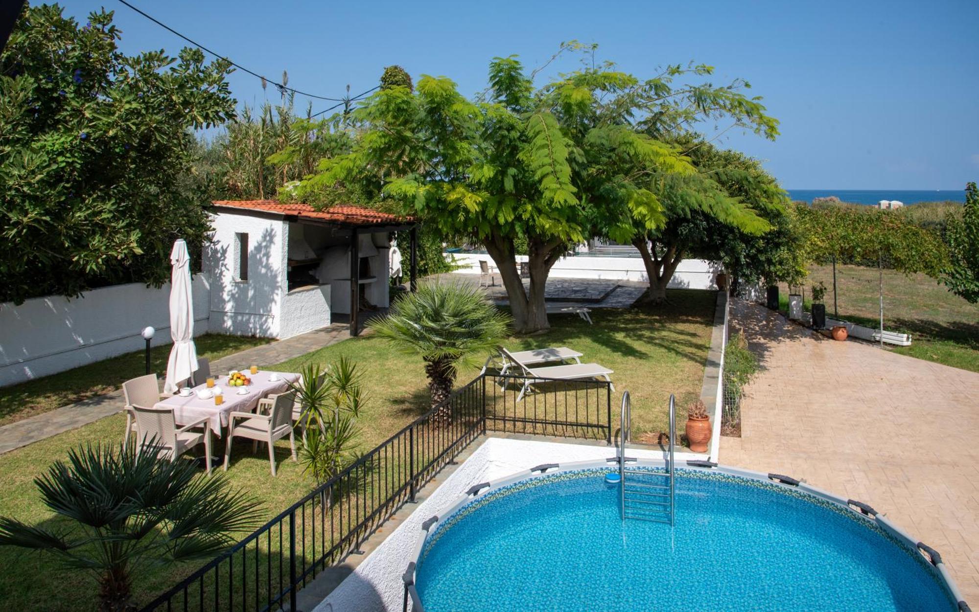 Villa Eleni 100M From The Sea Rapanianá Exterior photo