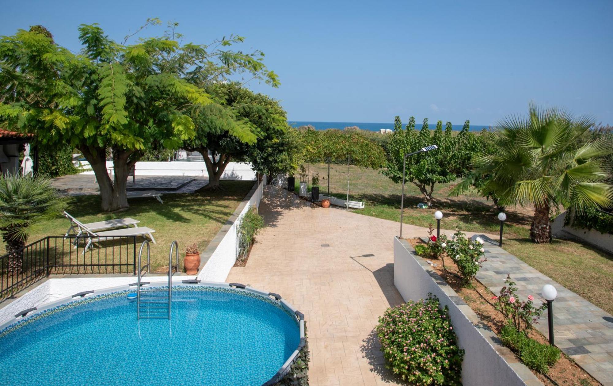 Villa Eleni 100M From The Sea Rapanianá Exterior photo